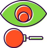 Vision Filled  Icon vector