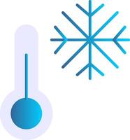 Cold Flat Gradient  Icon vector