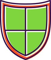 Shield Filled  Icon vector