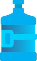 Water Flask Flat Gradient  Icon vector