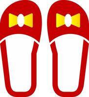 Slippers Flat Gradient  Icon vector