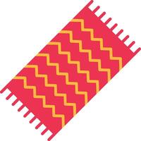 Beach Towel Flat Gradient  Icon vector