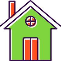 House Filled  Icon vector