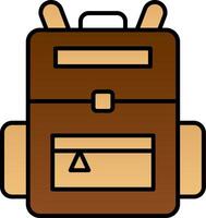 Backpack Line Filled Gradient  Icon vector