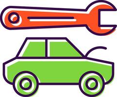 Body Repair Filled  Icon vector