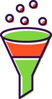 Funnel Filled  Icon vector