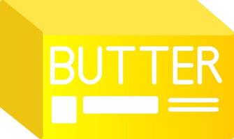 Butter Flat Gradient  Icon vector