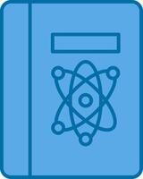 Science Book Filled Blue  Icon vector