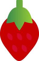 Strawberry Flat Gradient  Icon vector