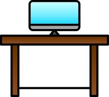 Workspace Line Filled Gradient  Icon vector
