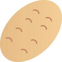 potato Flat Gradient  Icon vector