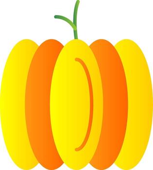 Pumpkin Flat Gradient  Icon vector