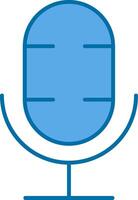 Podcast Filled Blue  Icon vector