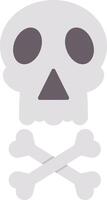 Skull Flat Gradient  Icon vector