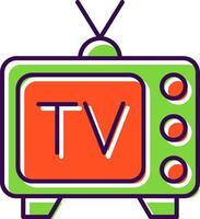 Tv Filled  Icon vector