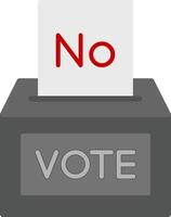 Vote NO Flat Gradient  Icon vector