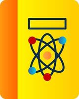 Science Book Flat Gradient  Icon vector