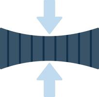 Elasticity Flat Gradient  Icon vector