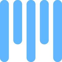 Vertical Align Top Flat Gradient  Icon vector