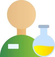 Scientist Flat Gradient  Icon vector