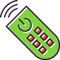 Remote Control Filled  Icon vector