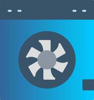 Cooler Flat Gradient  Icon vector