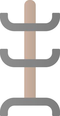 Coat Rack Flat Gradient  Icon