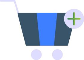 Add To Cart Flat Gradient  Icon vector