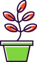 Plant Filled  Icon vector