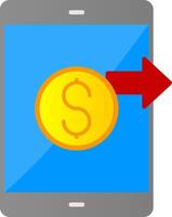 Send Money Flat Gradient  Icon vector