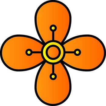 Pear Line Filled Gradient  Icon vector