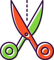 Scissors Filled  Icon vector