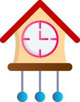 Cuckoo Clock Flat Gradient  Icon vector