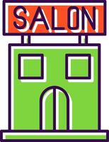 Salon Filled  Icon vector