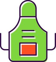 Apron Filled  Icon vector