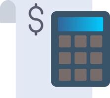 Calculate Flat Gradient  Icon vector