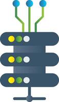 Data Network Flat Gradient  Icon vector