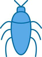Insect Filled Blue  Icon vector