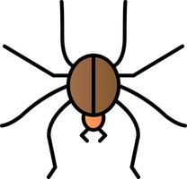 araña línea lleno degradado icono vector