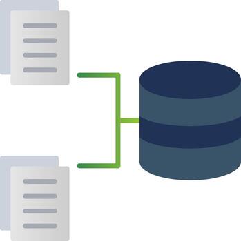 datos colección plano degradado icono vector