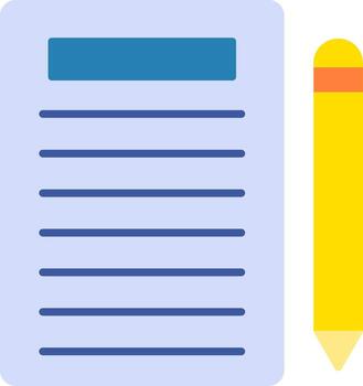 notas plano degradado icono vector