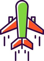 Air Transportation Filled  Icon vector