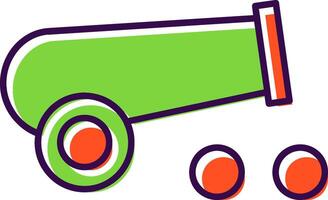 Cannon Filled  Icon vector