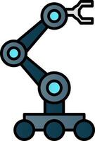 Robotics Line Filled Gradient  Icon vector