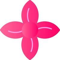 Clematis Flat Gradient  Icon vector