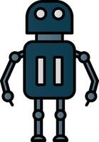 Robot Line Filled Gradient  Icon vector