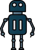 Robot Line Filled Gradient  Icon vector