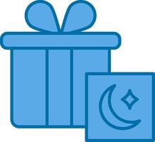 Gifts Filled Blue  Icon vector