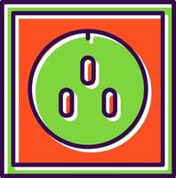 Socket Filled  Icon vector