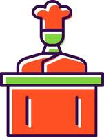 Cooking Show Filled  Icon vector